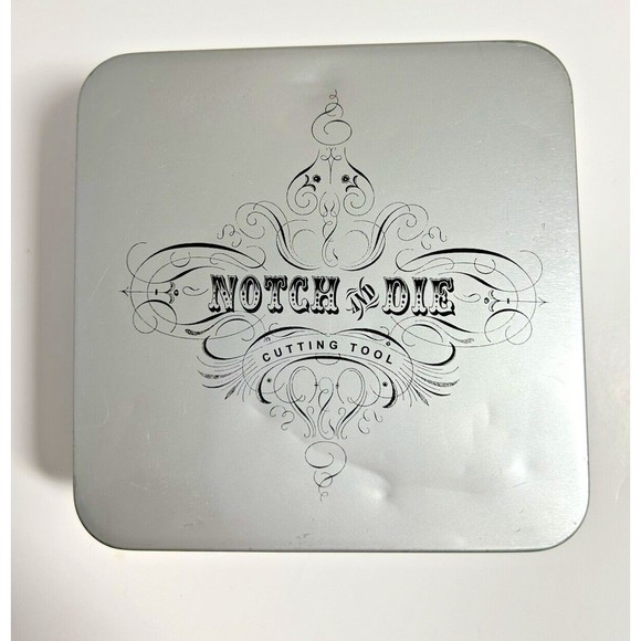 Notch and Die Hand Held Cutting Tool Basic Grey 3 Dies Scrapbooking Crafting Art - Picture 3 of 11